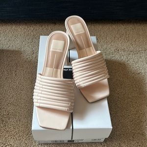 Dolce Vita Priana Cream Heeled Sandal 7.5